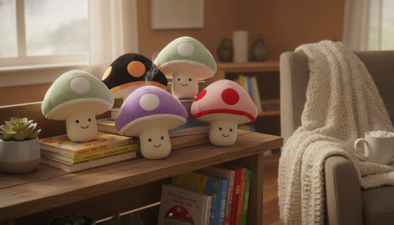 Cute Kawaii Mushroom Plush for Kids & Cozy Decor